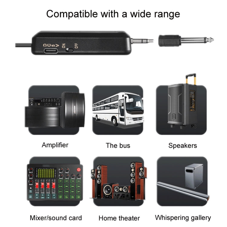 One For Two UHF Wireless Headset Microphone Lavalier Headset Amplifier - Consumer Electronics by buy2fix | Online Shopping UK | buy2fix