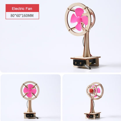 Wooden Mechanical Puzzle Toys Science Electric Assembling Toys ,Style: Small Electric Fan - Puzzle Toys by buy2fix | Online Shopping UK | buy2fix