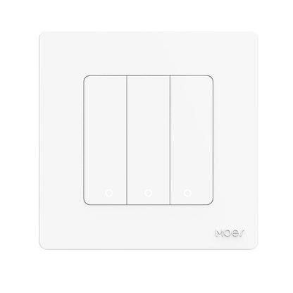 Tuya ZigBee Smart Single-fire Zero-fire Sharing Timing Voice Wall Switch EU Plug, Style: 3 Ways (White Scene Casual Post) - Consumer Electronics by buy2fix | Online Shopping UK | buy2fix