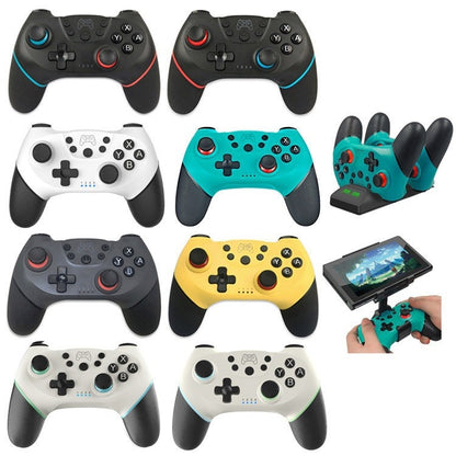 For Switch/ Switch OLED/Switch Lite Bluetooth Handle 6-axis Wireless Gamepad(Yellow) - Gamepads by buy2fix | Online Shopping UK | buy2fix