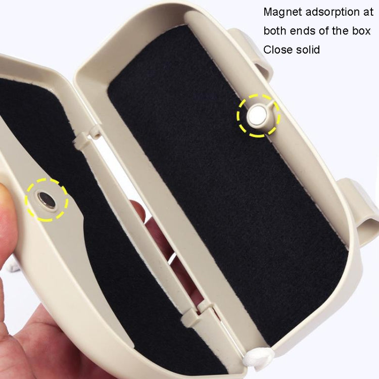 Multifunctional Car Glasses Box Car Sunshine Board Tickets Glasses Clamp(Grey) - In Car by buy2fix | Online Shopping UK | buy2fix