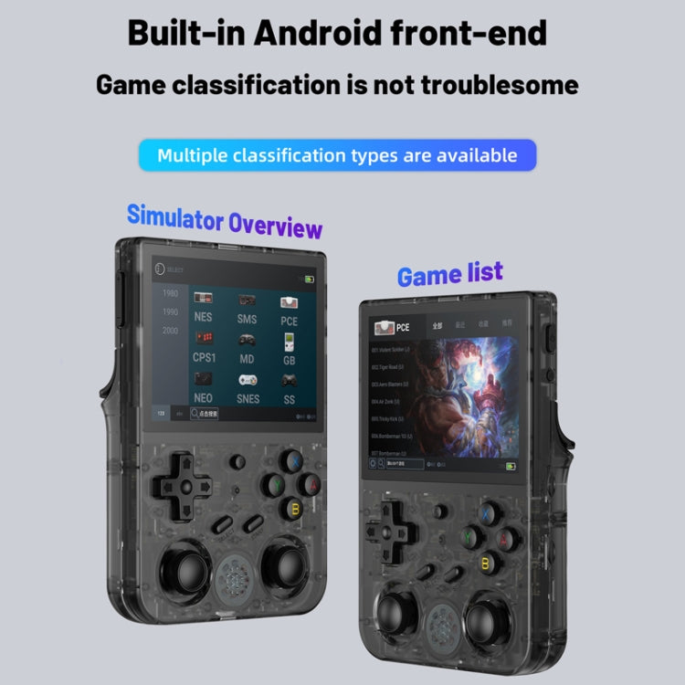 ANBERNIC RG353V  3.5 Inch Wireless Game Box Android 11 Linux OS Handheld Game Console 256G 35000 Games(White) - Pocket Console by ANBERNIC | Online Shopping UK | buy2fix