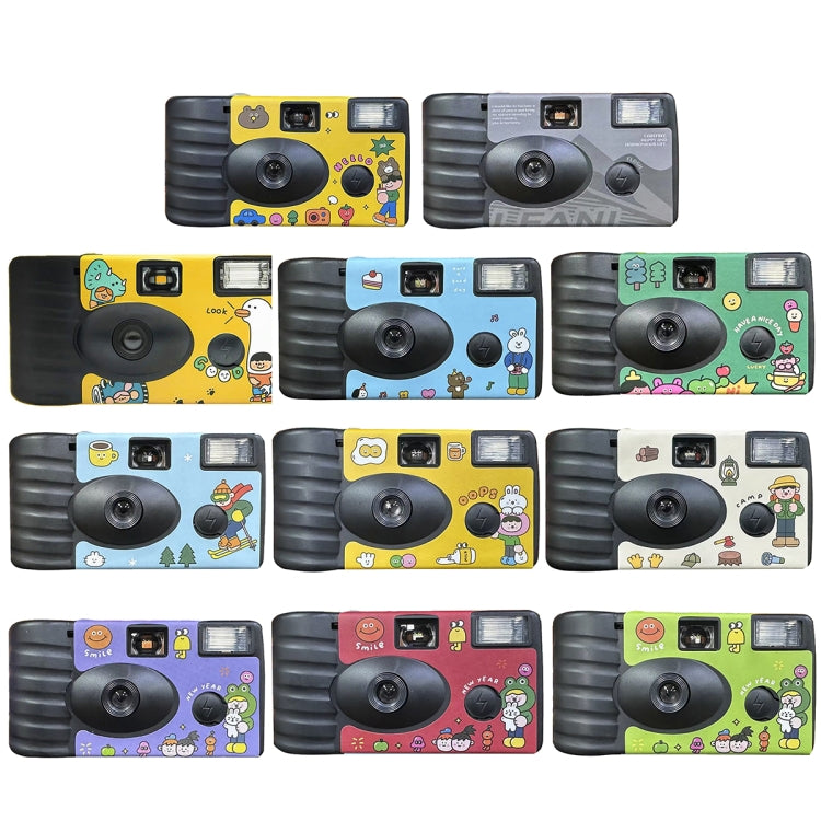 18pcs Green Good Luck Retro Film Camera Waterproof Cartoon Decorative Stickers without Camera - Consumer Electronics by buy2fix | Online Shopping UK | buy2fix
