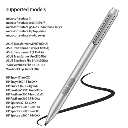 F94S For Microsoft Surface Series Stylus Pen 1024 Pressure Level Electronic Pen(Silver) - Pencil Accessories by buy2fix | Online Shopping UK | buy2fix