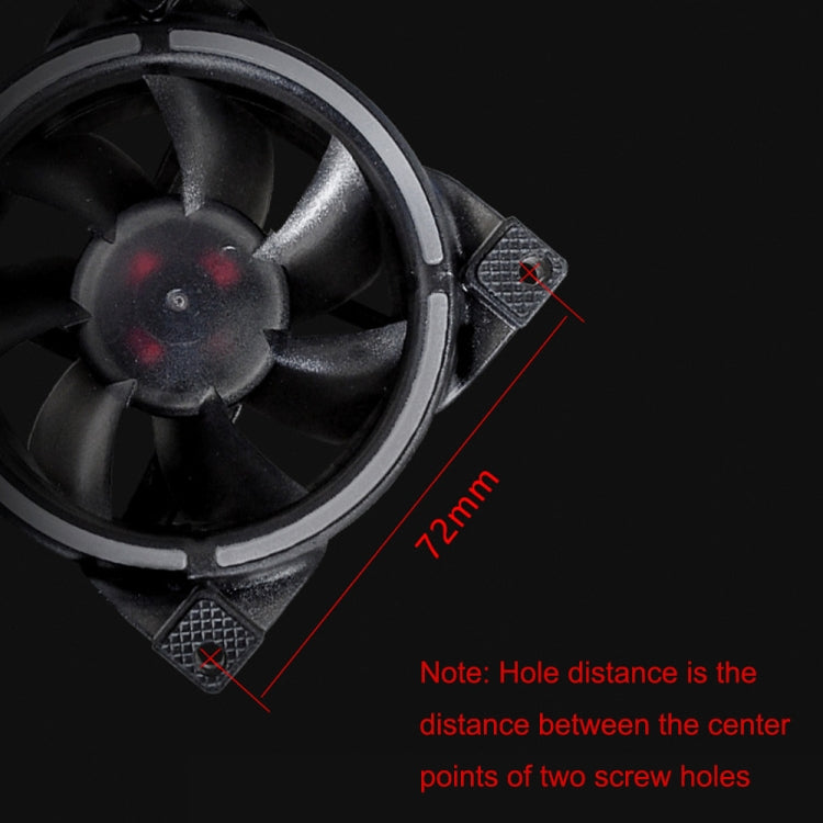 MF8025 Magnetic Suspension FDB Dynamic Pressure Bearing 4pin PWM Chassis Fan, Style: Non-luminous (Black) -  by buy2fix | Online Shopping UK | buy2fix