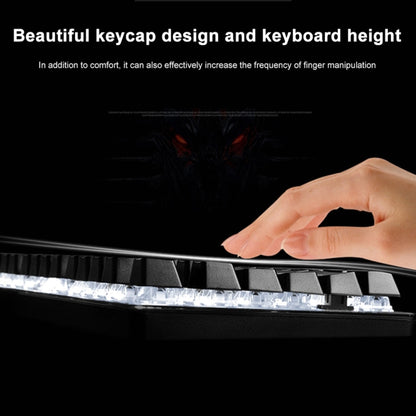 Ajazz AK35I 110 Keys White Light Backlight PBT Keycap Wired Mechanical Keyboard Black Shaft (Gray White) - Wired Keyboard by Ajazz | Online Shopping UK | buy2fix