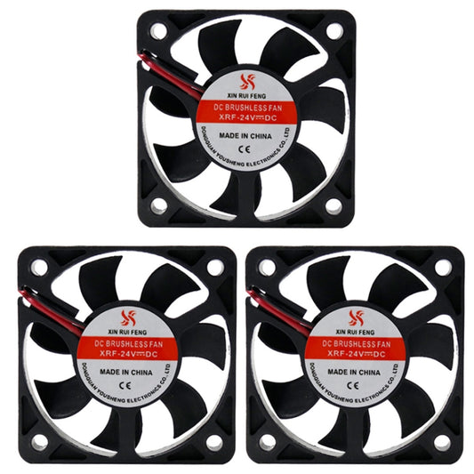 3pcs XIN RUI FENG 5V Oil Bearing 5cm Silent DC Cooling Fan - Fan Cooling by XIN RUI FENG | Online Shopping UK | buy2fix