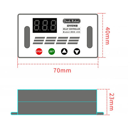 Deek-Robot DDC-432 Delay Relay Switch DC5V-30V Dual MOS Tube Digital Display Time Relay Controller - Relay Module by buy2fix | Online Shopping UK | buy2fix