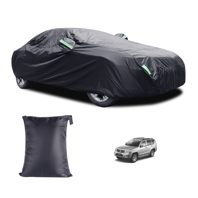 190T Silver Coated Cloth Car Rain Sun Protection Car Cover with Reflective Strip, Size: Y-XL -  by buy2fix | Online Shopping UK | buy2fix