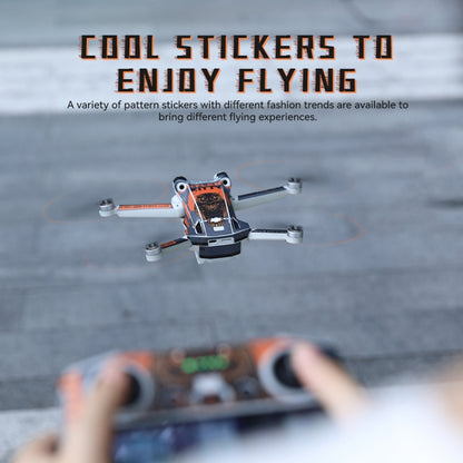 For DJI Mini 3 Pro Remote Control Body Sticker ,Spec: RC With Screen(Rocket Ship) - Stickers by RCSTQ | Online Shopping UK | buy2fix