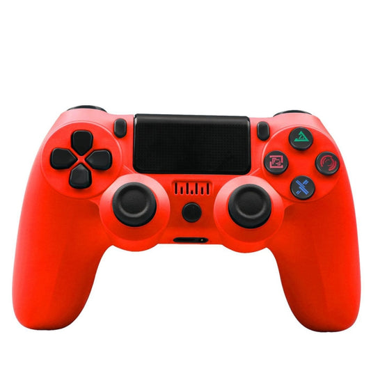 For PS4 Wireless Bluetooth Game Controller With Light Strip Dual Vibration Game Handle(Red) - Gamepads by buy2fix | Online Shopping UK | buy2fix