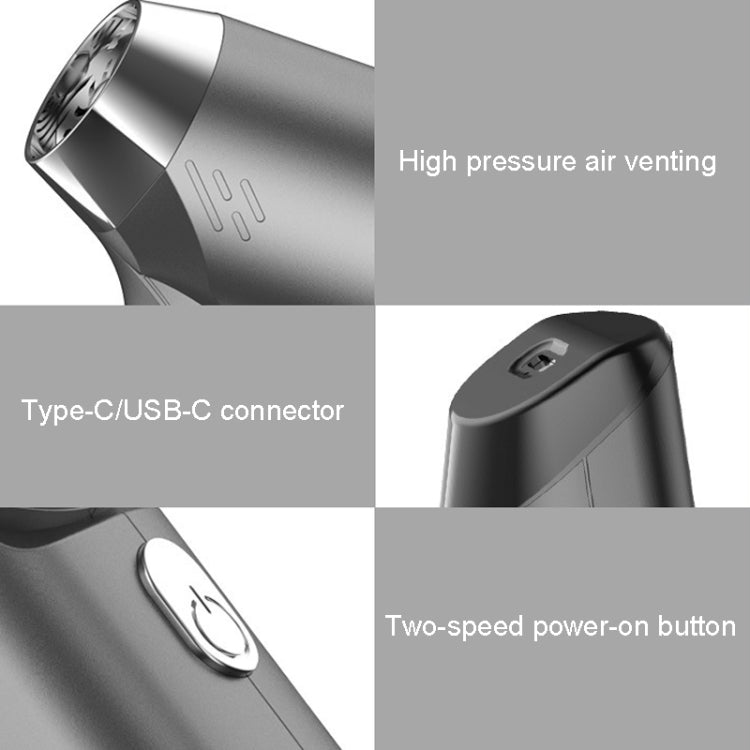 SUITU ST-6671 Wireless Car Vacuum Cleaner Small Handheld Blowing and Suction Dual Use, Style: Brushless Silver Gray - Vacuum Cleaner by SUITU | Online Shopping UK | buy2fix