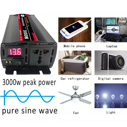 12000W 48V to 220V High Power Car Pure Sine Wave Inverter Power Converter - Pure Sine Wave by buy2fix | Online Shopping UK | buy2fix