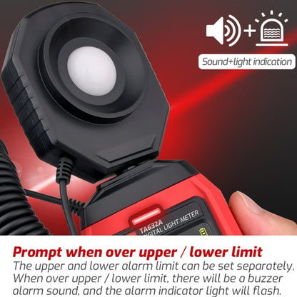 TASI TA632A Digital Illuminance Meter Lumen Tester Brightness Meter - Light & Sound Meter by TASI | Online Shopping UK | buy2fix