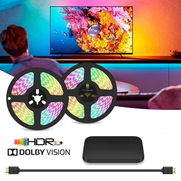 HDMI 2.0-PRO Smart Ambient TV Led Backlight Led Strip Lights Kit Work With TUYA APP Alexa Voice Google Assistant 2 x 2.5m(AU Plug) - Casing Waterproof Light by buy2fix | Online Shopping UK | buy2fix