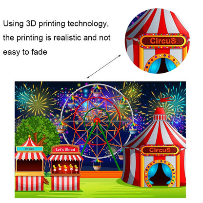 150 x 100cm Circus Amusement Park Ferris Wheel Photography Background Cloth(MDA08214) -  by buy2fix | Online Shopping UK | buy2fix