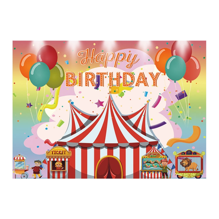 150x100cm Children Birthday Background Cloth Carnival Gay Party Birthday Theme Background Banner Circus Background Hanging Flag -  by buy2fix | Online Shopping UK | buy2fix