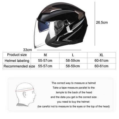 GXT 708 Electric Vehicle Dual Lens Helmet Four Seasons Safety Helmet, Size: M(Light Pink) - Helmets by GXT | Online Shopping UK | buy2fix