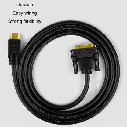 1.5m JINGHUA HDMI To DVI Transfer Cable Graphics Card Computer Monitor HD Cable -  by JINGHUA | Online Shopping UK | buy2fix