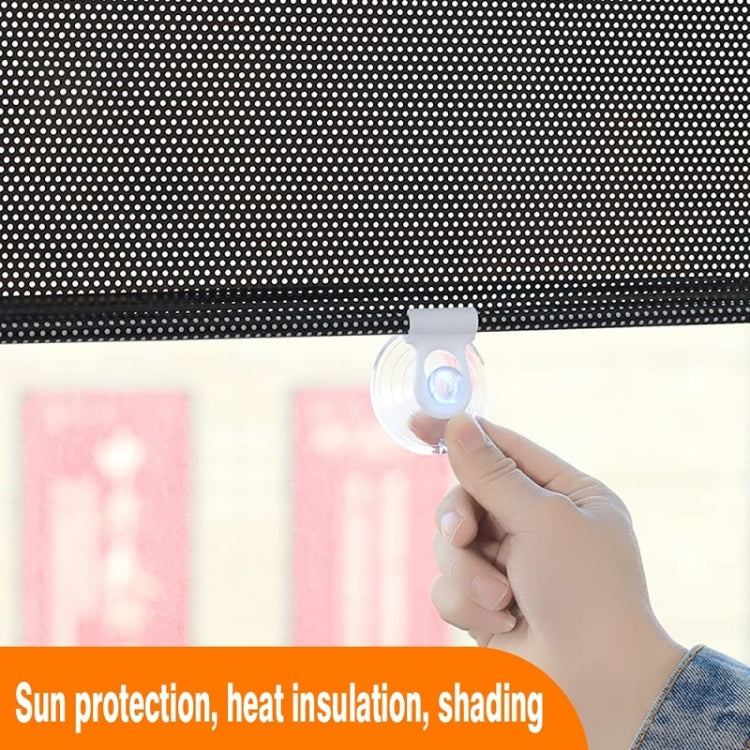 45x125cm Laser Silver Suction Cup Telescopic Car Sun Protection Blackout Curtain - Window Foils & Solar Protection by buy2fix | Online Shopping UK | buy2fix