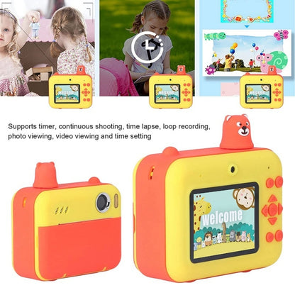 IPS 2.36 inch LED HD Display 1080P Childrens Camera Thermal Printing Instant Camera(Sky Blue) - Children Cameras by buy2fix | Online Shopping UK | buy2fix