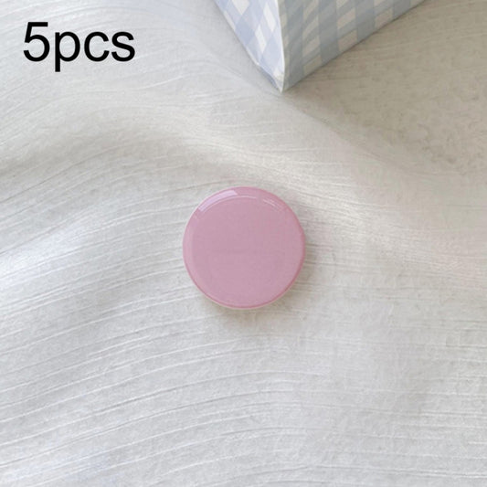 5pcs Solid Color Drop Glue Airbag Bracket Mobile Phone Ring Buckle(Pink) - Ring Holder by buy2fix | Online Shopping UK | buy2fix