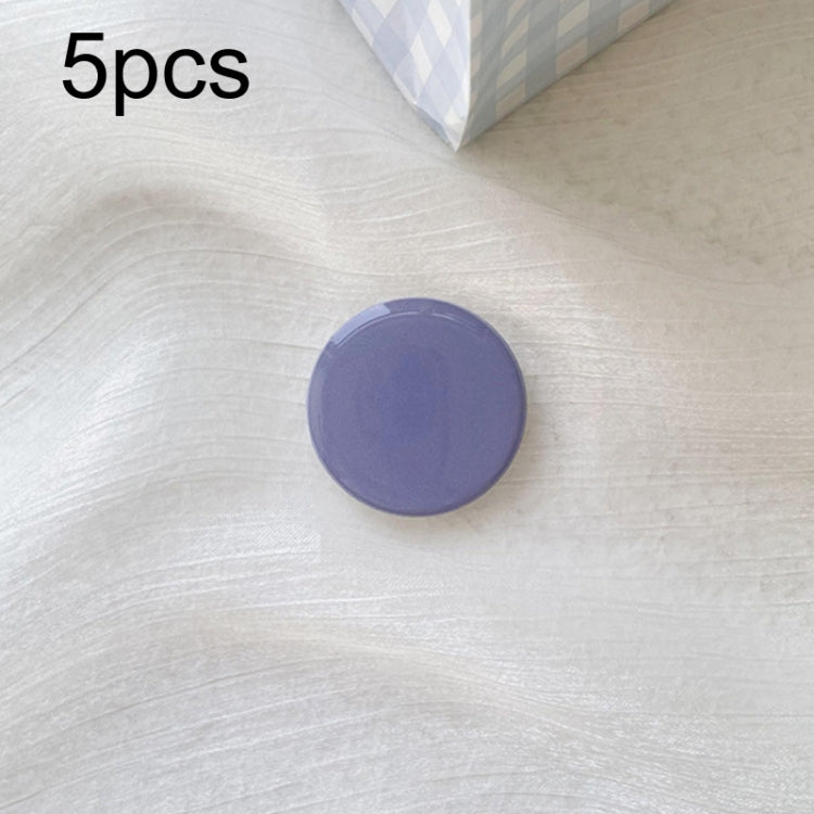 5pcs Solid Color Drop Glue Airbag Bracket Mobile Phone Ring Buckle(Lavender Purple) - Ring Holder by buy2fix | Online Shopping UK | buy2fix