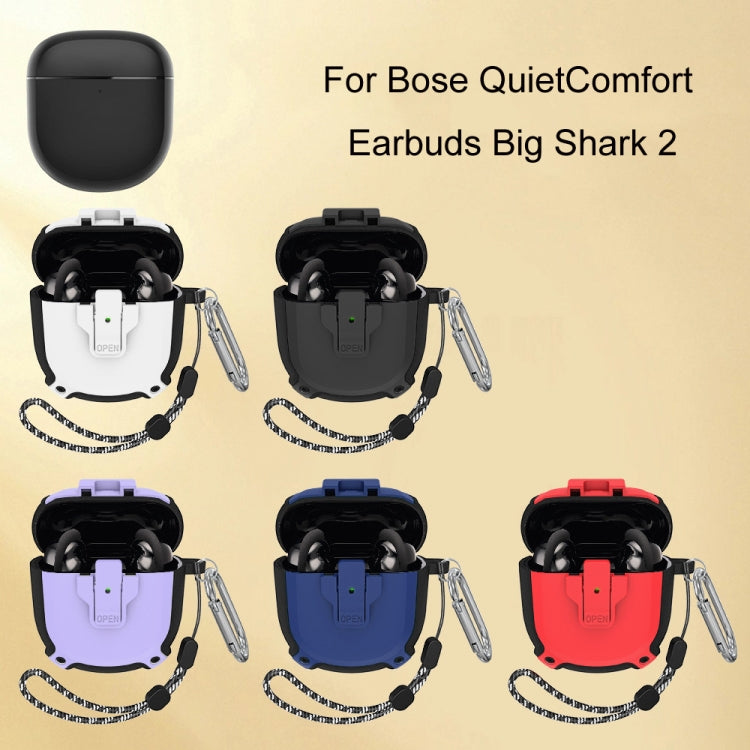 For Bose QuietComfort Earbuds Big Shark 2 Generation Split Protective Case(Purple) - Other Earphone Case by buy2fix | Online Shopping UK | buy2fix