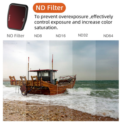 For DJI Air 3 RCSTQ Multi-Layer Coating Waterproof  Filter, Spec: ND-PL8/16/32/64 4-in-1 - Mavic Lens Filter by RCSTQ | Online Shopping UK | buy2fix