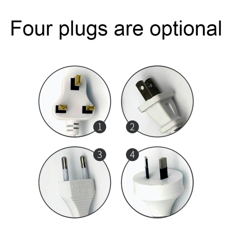 818PF 5 USB Ports + Type-C Smart Digital Display Wireless Phone Charger, Style: AU Plug (White) - Multifunction Charger by buy2fix | Online Shopping UK | buy2fix