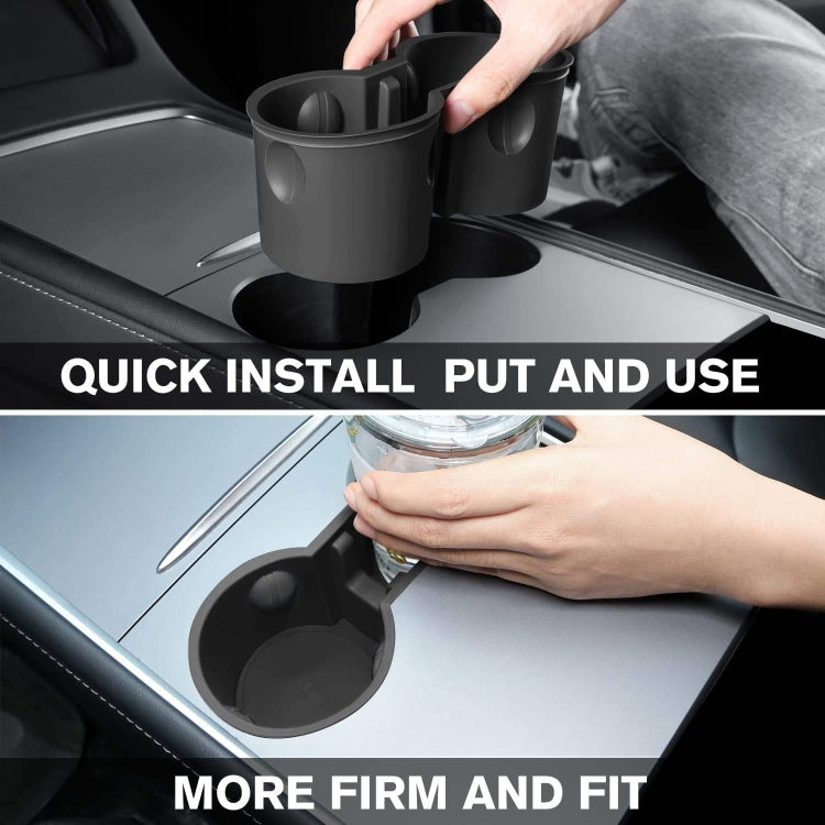 For Tesla Model Y / 3 Water Cup Limited Device Center Control Water Cup Holder(Black) - Car Drink Holders by buy2fix | Online Shopping UK | buy2fix