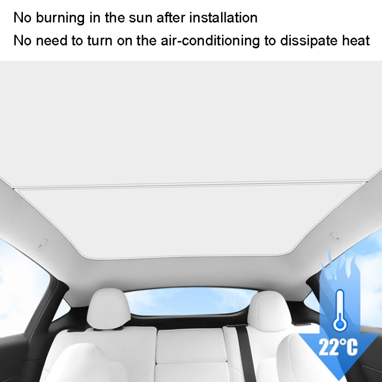 4pcs /Set For Tesla Model 3 Ice Crystal Sunshade Car Roof Front And Rear Sunroof Shade(Beige) - Window Foils & Solar Protection by buy2fix | Online Shopping UK | buy2fix