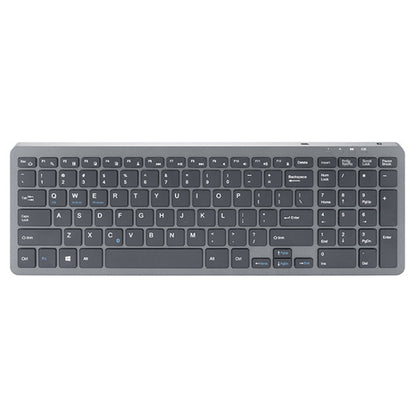 B035 2.4G Wireless Keyboard Scissor Foot Construction Silent Office Laptop External Keyboard, Color: Double-mold Bluetooth Gray - Wireless Keyboard by buy2fix | Online Shopping UK | buy2fix