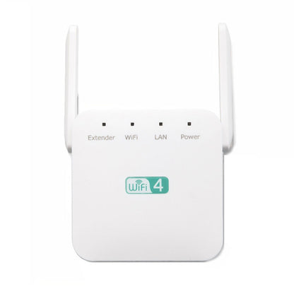 2.4G 300M Wi-Fi Amplifier Long Range WiFi Repeater Wireless Signal Booster EU Plug White - Broadband Amplifiers by buy2fix | Online Shopping UK | buy2fix