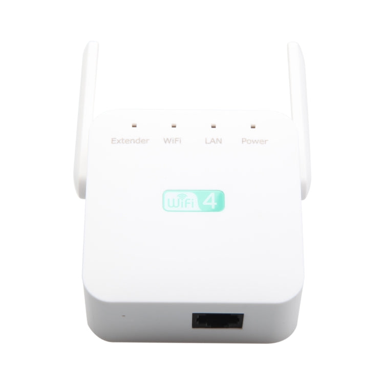 2.4G 300M Wi-Fi Amplifier Long Range WiFi Repeater Wireless Signal Booster US Plug White - Broadband Amplifiers by buy2fix | Online Shopping UK | buy2fix