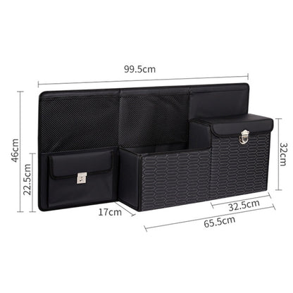 Car Multi-function Leather Trunk Foldable Storage Box(Black) - Stowing Tidying by buy2fix | Online Shopping UK | buy2fix