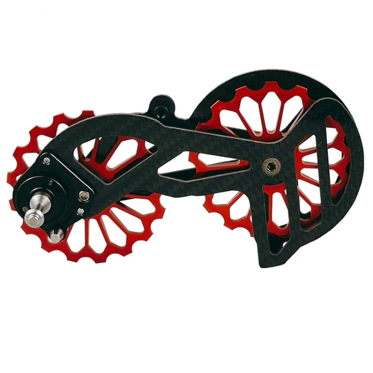 Carbon Fiber Guide Wheel For Road Bike Bicycle Bearing Rear Derailleur Guide Wheel Parts, Model Number: SD5 Red - Guide wheels by BIKERSAY | Online Shopping UK | buy2fix