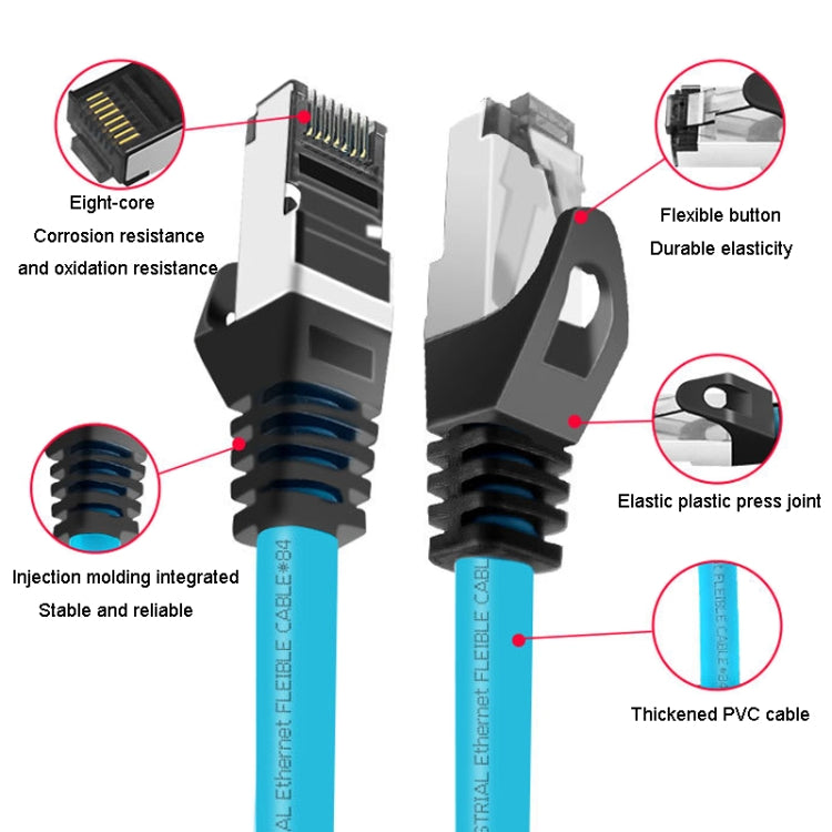 0.2m CAT5 Double Shielded Gigabit Industrial Ethernet Cable High Speed Broadband Cable - Lan Cable and Tools by buy2fix | Online Shopping UK | buy2fix