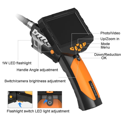 Teslong NTS300 5.5mm-3M  Dual Lens Waterproof 5 Inch HD Industrial Borescope Auto Repair Tools -  by Teslong | Online Shopping UK | buy2fix