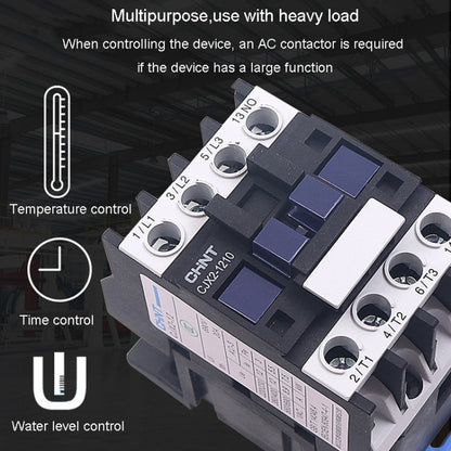 CHNT CJX2-0910 9A 220V Silver Alloy Contacts Multi-Purpose Single-Phase AC Contactor - Relays by CHNT | Online Shopping UK | buy2fix