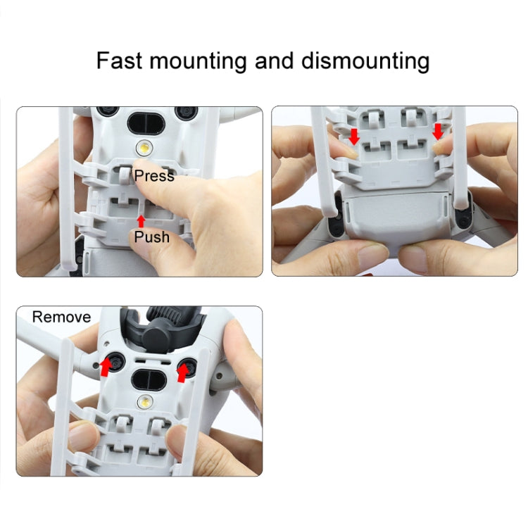 For DJI Mini 4 Pro Landing Gear Base Gimbal Protector Folding Booster Kickstand - Other by buy2fix | Online Shopping UK | buy2fix