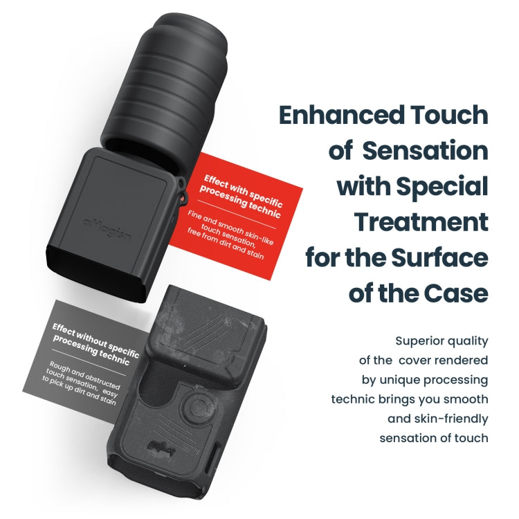 For DJI Osmo Pocket 3 AMagisn Silicone Protection Case Movement Camera Accessories, Style: 7 In 1 Blue - Case & Bags by aMagisn | Online Shopping UK | buy2fix