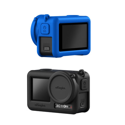 For DJI Osmo Action 4 / 3 aMagisn Silicone Protection Case Camera Protection Accessories(Black) - Case & Bags by aMagisn | Online Shopping UK | buy2fix