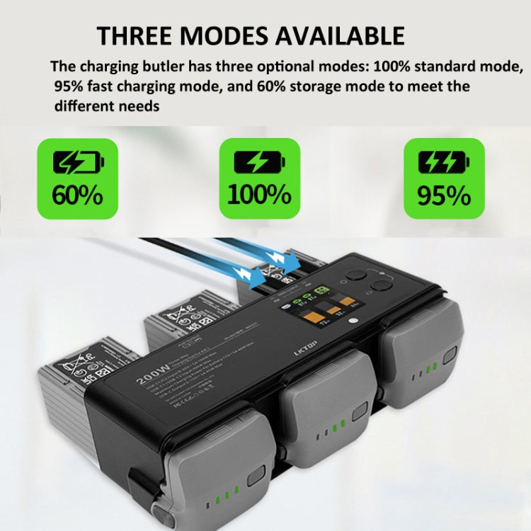 For DJI Air 3 Smart Flight Battery LKTOP 200W 3-Channel Charging Manager - Charger by LKTOP | Online Shopping UK | buy2fix