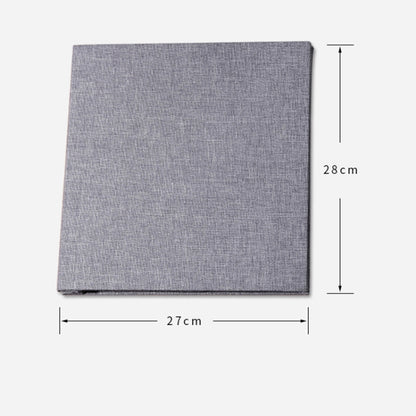 Simple Linen Self-adhesive Film Album Retro Family Large Capacity Handmade Creative Gifts(Gray White Page) - Home & Garden by buy2fix | Online Shopping UK | buy2fix