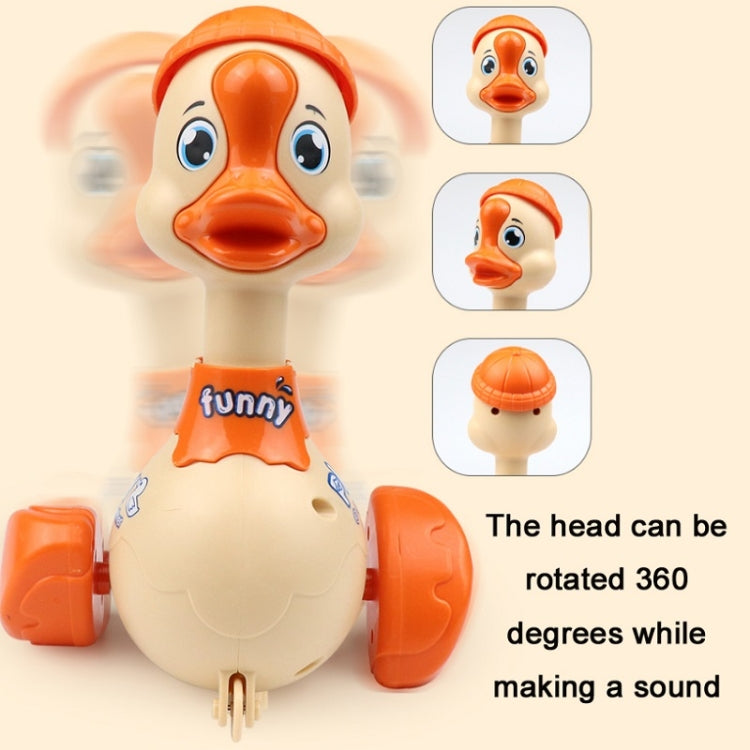 3 PCS Children Animal Press Crawling Toy Car, Specification:Swing Duck (Orange) - Electronic Pets by buy2fix | Online Shopping UK | buy2fix