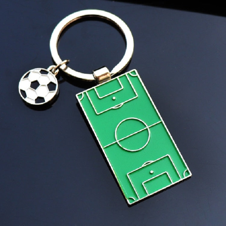 2 PCS Creative Football Gift Pendant Metal Football Shoe Keychain, Style:Football Stadiums - Key Rings by buy2fix | Online Shopping UK | buy2fix