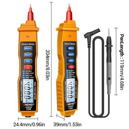 ANENG A3003 Multi-Function Pen-Type High-Precision Smart Multimeter(Black) - Consumer Electronics by ANENG | Online Shopping UK | buy2fix