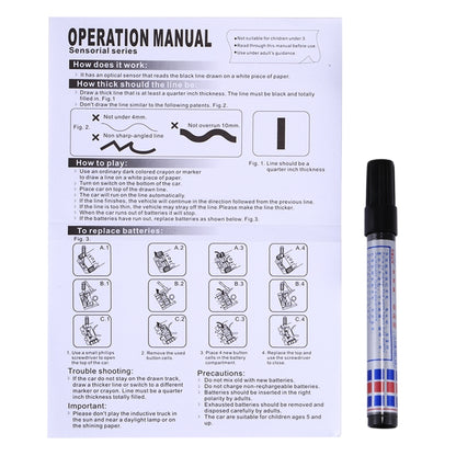 777-002 Creative Fangle Inductive Pen Writing Following Engineering Truck, Random Style Delivery - Model Toys by buy2fix | Online Shopping UK | buy2fix