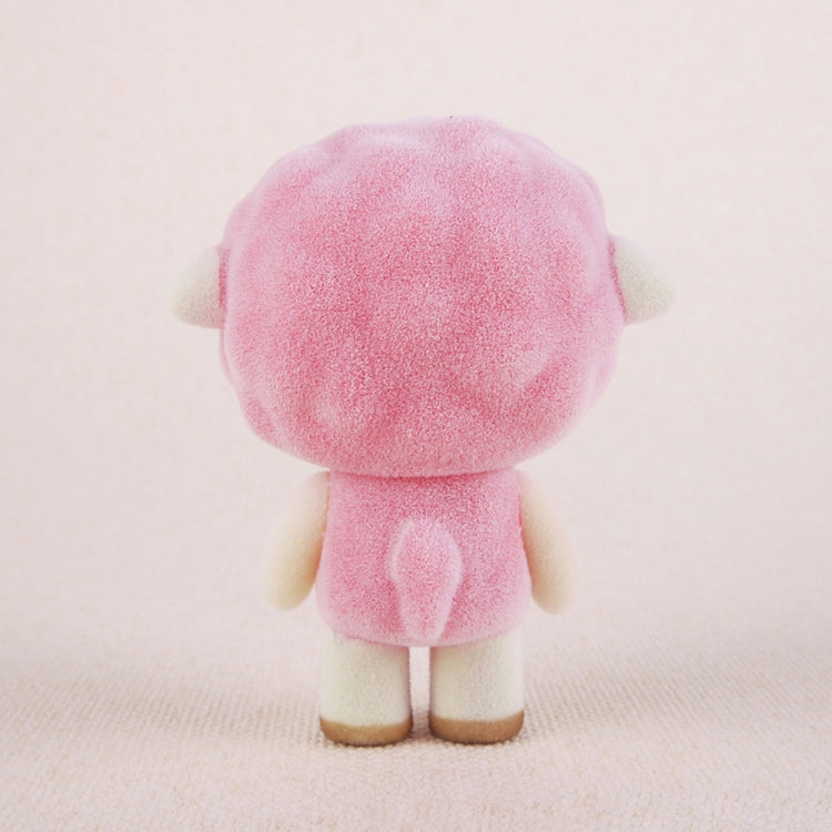 Little Cute PVC Flocking Animal Sheep Dolls Birthday Gift Kids Toy, Size: 5.5*3.5*7cm(Pink) - Soft Toys by buy2fix | Online Shopping UK | buy2fix